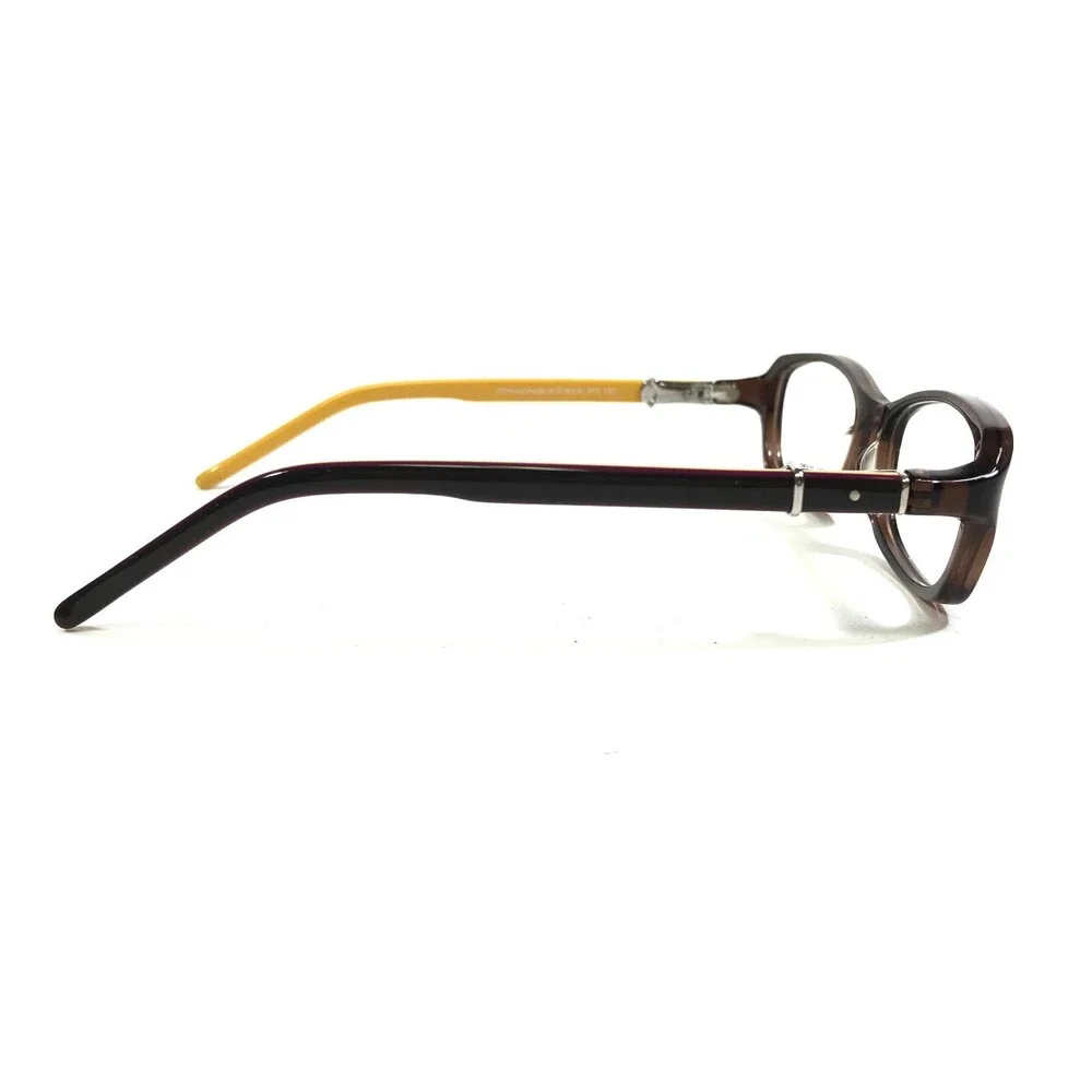 Robert Marc Eyeglasses Frames 266-161 Brown Yellow Rectangle Full Rim 50-17-125
